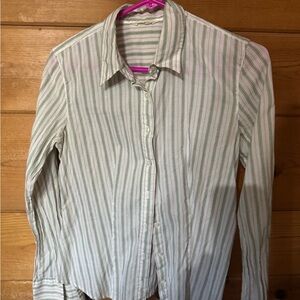 American Eagle Outfitters Sheer Striped Shirt